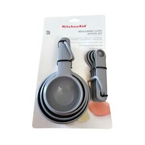 NEW KitchenAid Universal Measuring Cups & Spoons (9 Pieces) in Gray